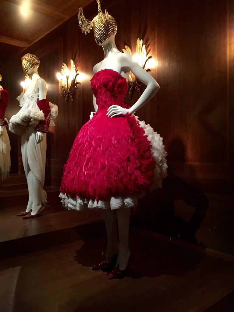 Dress by Alexander McQueen at Savage Beauty exhibition VA