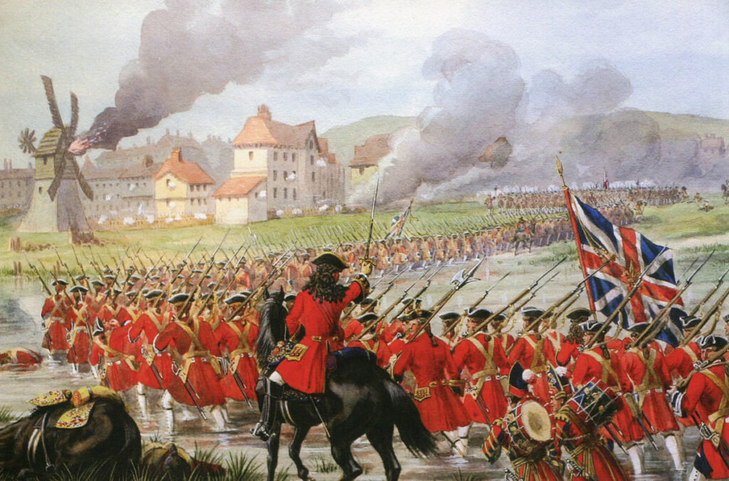 QUEEN ANNE 13 First Foot Guards at Blenheim