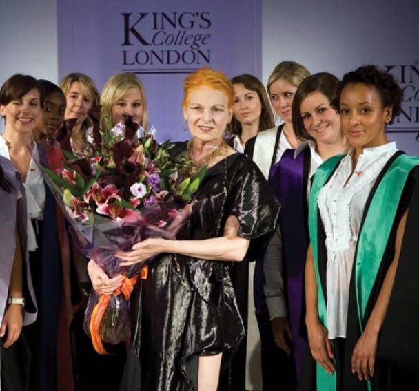 Kings College London academic dress designed by Vivienne Westwood