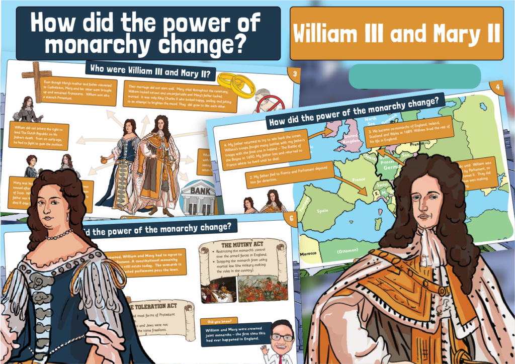 KING WILLIAM AND QUEEN MARY 6 ad 2 1 2