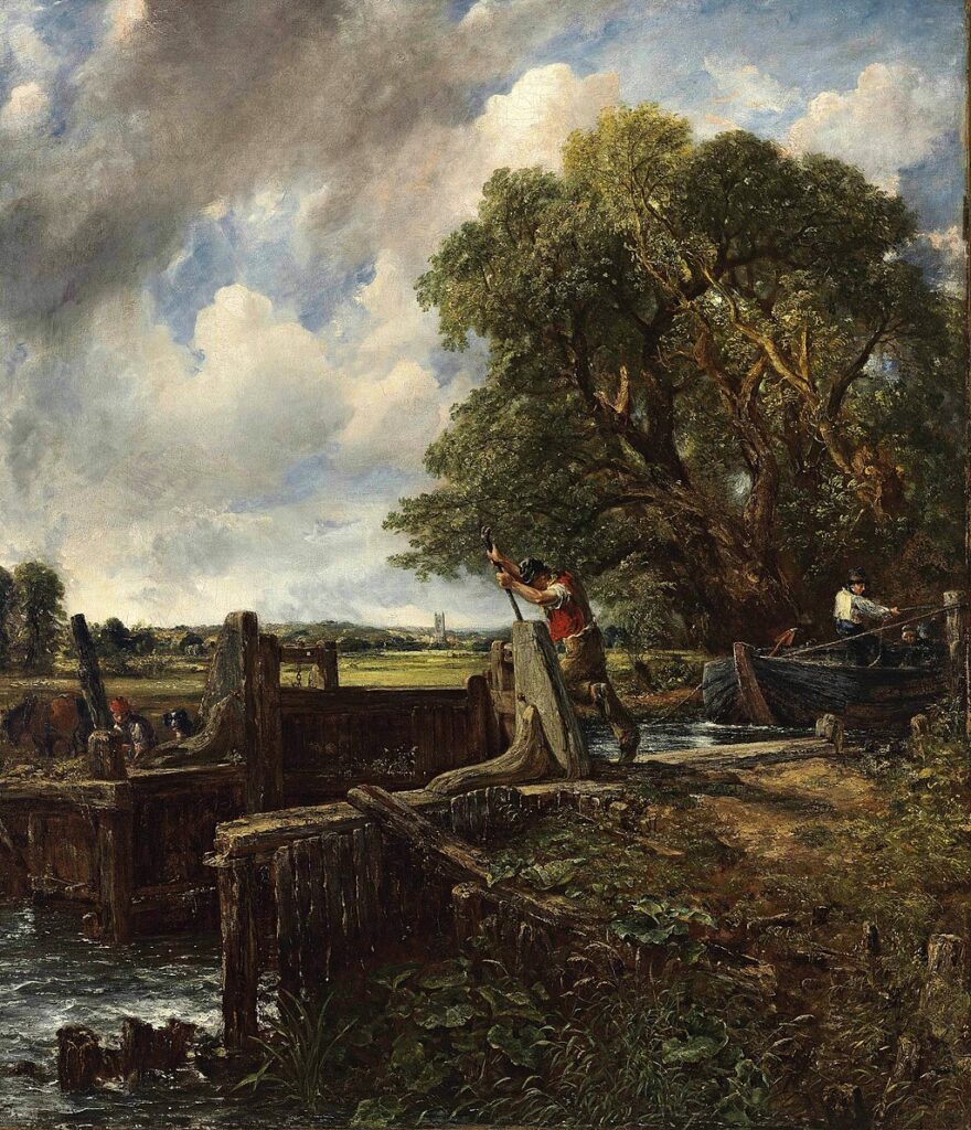 1024px John Constable A Boat Passing a Lock
