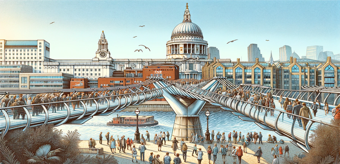 моста на хилядолетието лондон