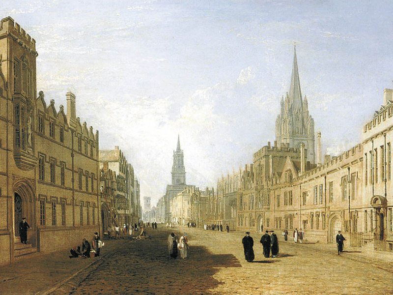view of the high street oxford ashmolean jmw turner