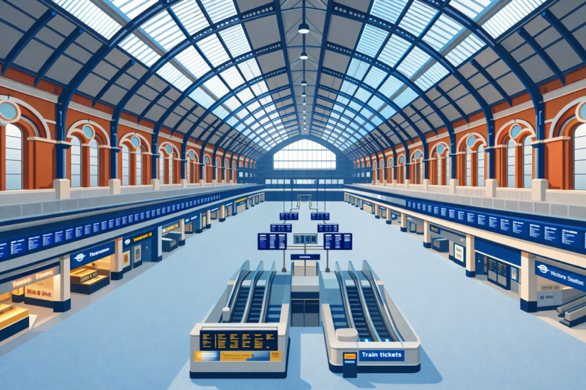 THE VICTORIA STATION 4 Victoria Station interior design illustration