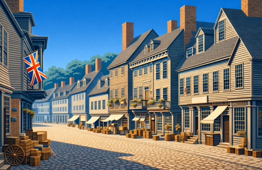 THE BRITISH EMPIRE 9 American colony town 1760s