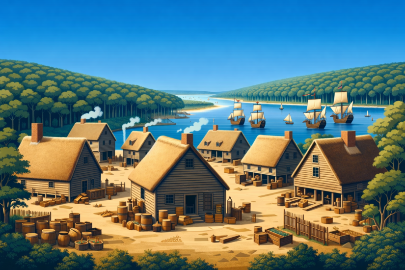 THE BRITISH EMPIRE 4 Virginia colony settlement