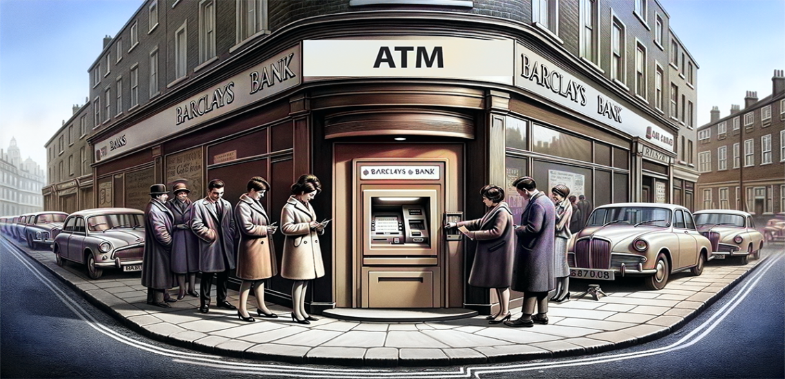 Първия банкомат