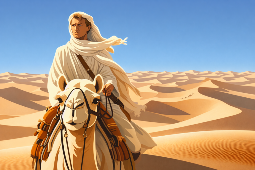 LAWRENCE OF ARABIA 4 Lawrence of Arabia in the desert