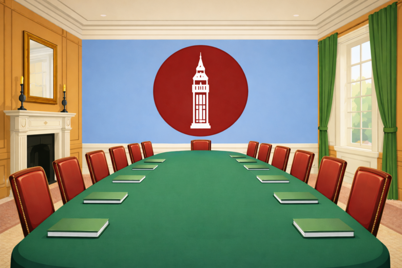 meeting table in White hall