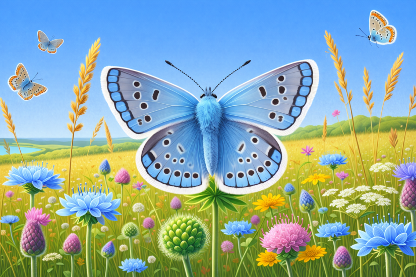 THE NORTH WESSEX DOWNS 4 The Chalk Hill Blue butterfly
