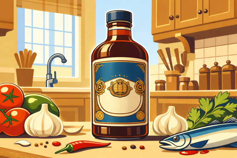 Worcestershire sauce and fresh ingredients