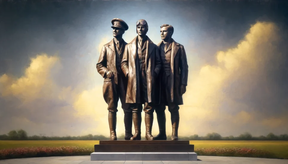 The Short Brothers statue