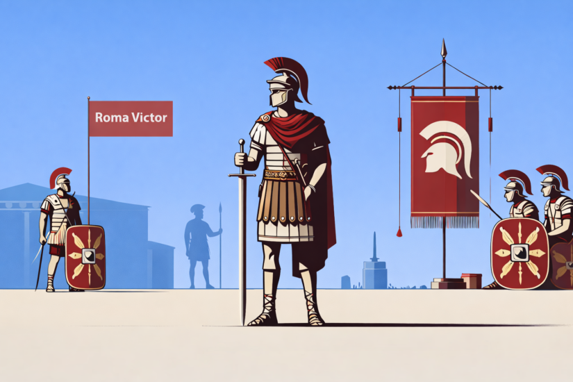 AULUS PLAUTIUS 3 Roman soldiers in camp formation