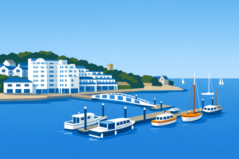 THE COWES WEEK 3 Harbour view in Cowes England