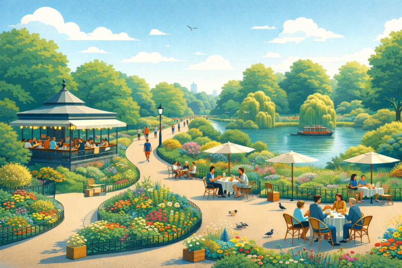 Saint Jamees park cafe