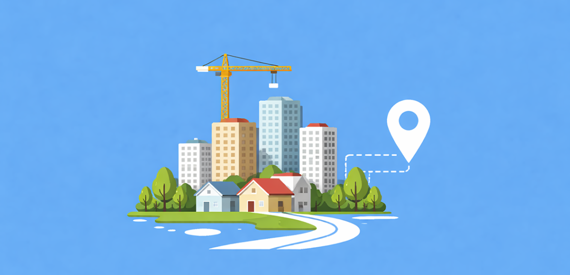 Plan for new towns and housing areas in the United Kingdom