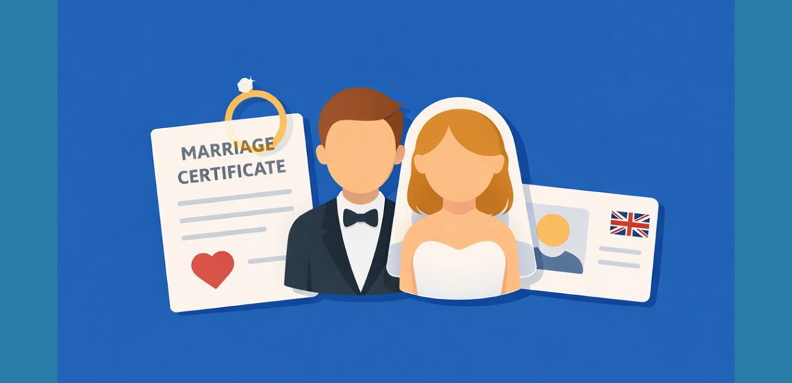Marriage documentation in the UK