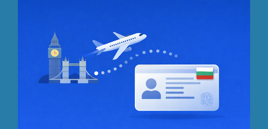 travel from the uk to bulgaria with an identity card