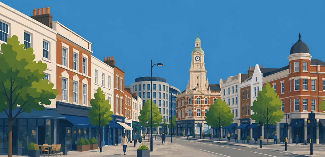 ЛОНДОНСКИЯТ КВАРТАЛ EALING BROADWAY 2 London Ealing Broadway