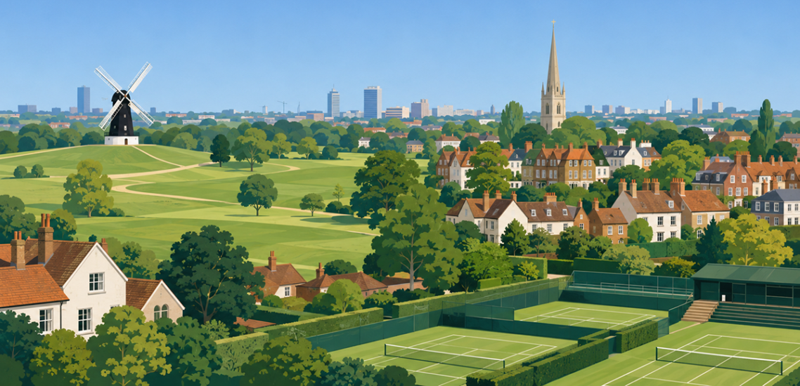 ЛОНДОНСКИЯТ КВАРТАЛ WIMBLEDON 2 London Wimbledon