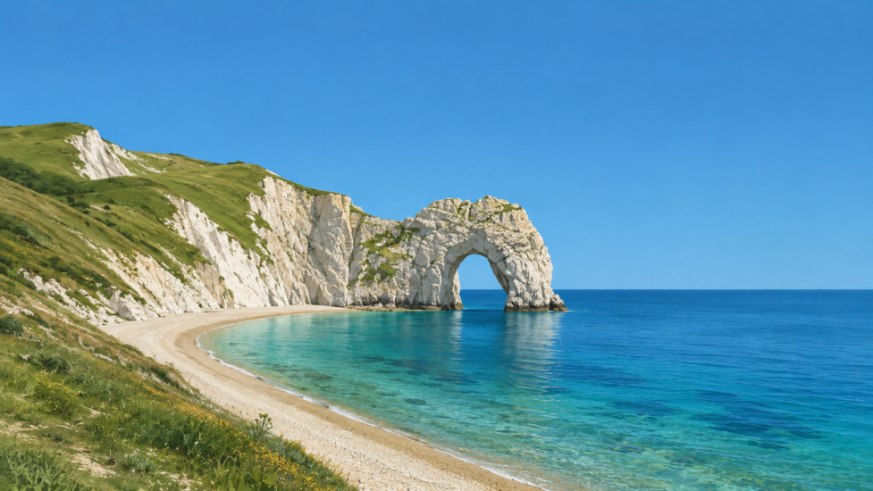 СЕДЕМДНЕВНА ПРОГРАМА ЗА ПОЧИВКА В DORSET 3 Coastal cliffs and tranquil bay