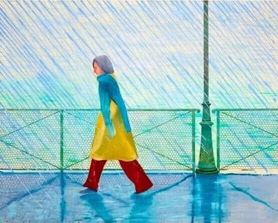 DAVID HOCKNEY 5 Rainy Night on Bridlington Promenade