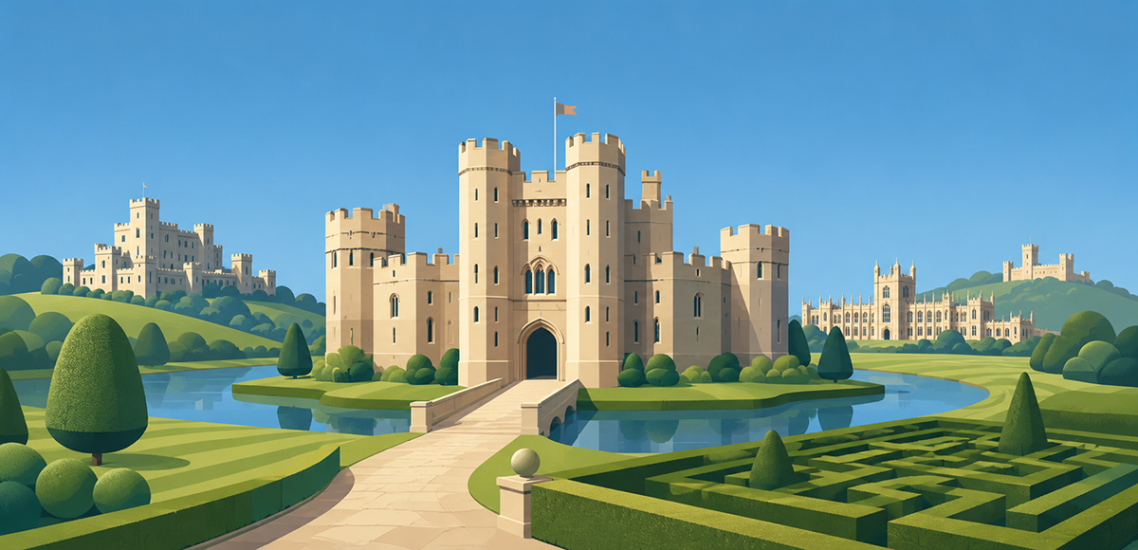Historic castles near London
