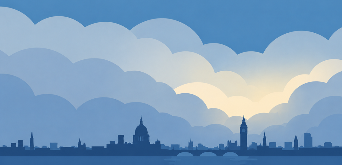 sky over London