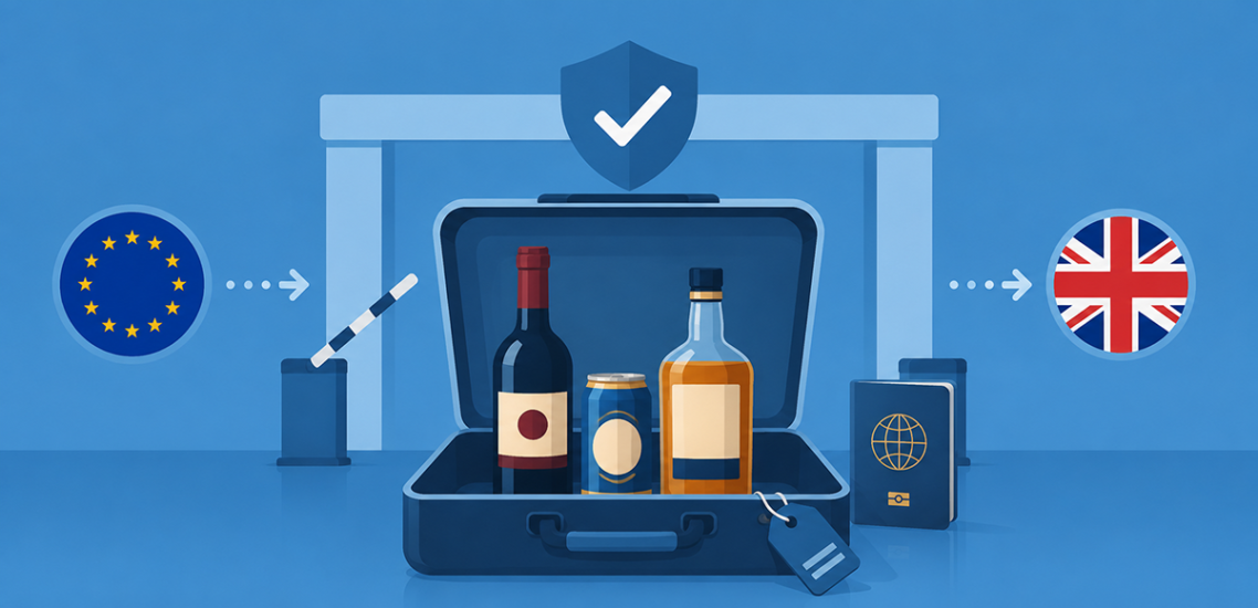 Transporting alcohol from the EU to the UK